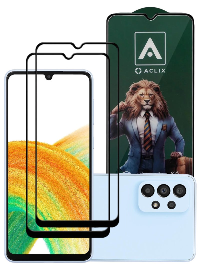 أكاليكس قطعتين، حماية شاشة، لهاتف سامسونج جالاكسي A335G، جودة ممتازة. - Image 1