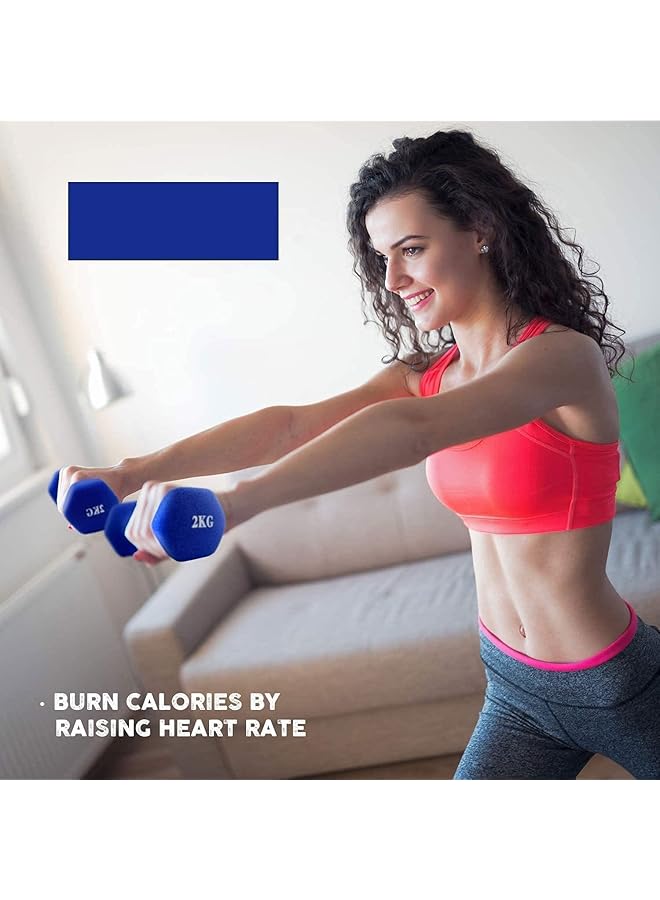 Marshal Fitness Vinyl Neoprene Dumbbell Set 6 Kgs With Box - Image 3