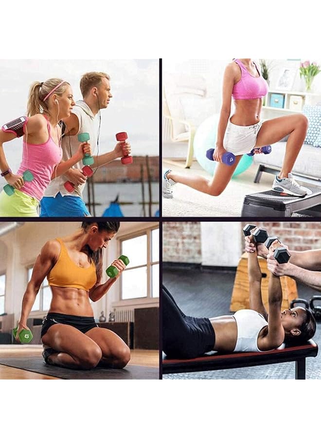 Marshal Fitness Vinyl Neoprene Dumbbell Set 6 Kgs With Box - Image 2