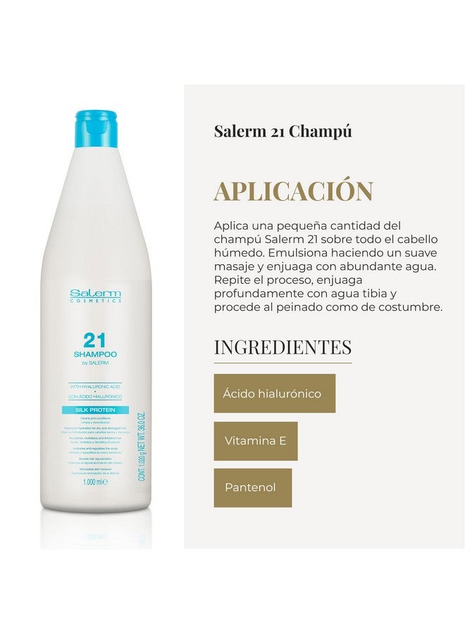 ساليرم شامبو ساليرم ٢١ لإصلاح الشعر بحمض الهيالورونيك، ٣٣.٨ أونصة - Image 4