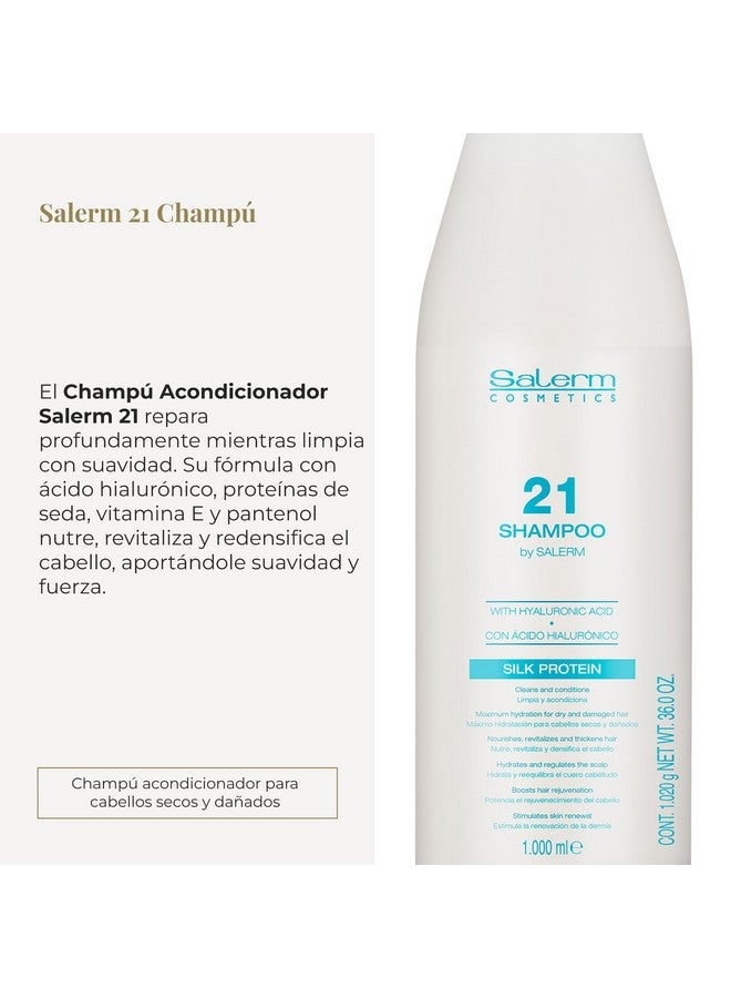 ساليرم شامبو ساليرم ٢١ لإصلاح الشعر بحمض الهيالورونيك، ٣٣.٨ أونصة - Image 2
