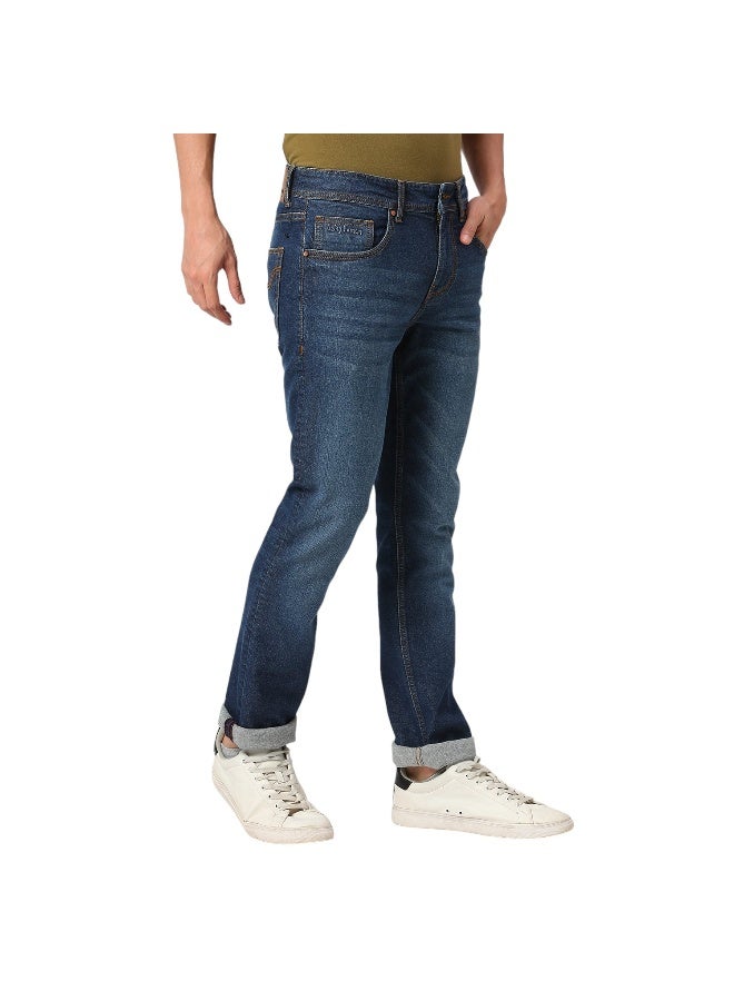 Being Human Mens Mid Tone Slim Straight Fit Denims - Image 3