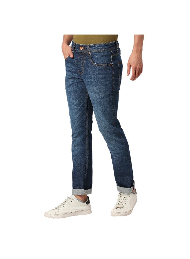 Being Human Mens Mid Tone Slim Straight Fit Denims - Image 2