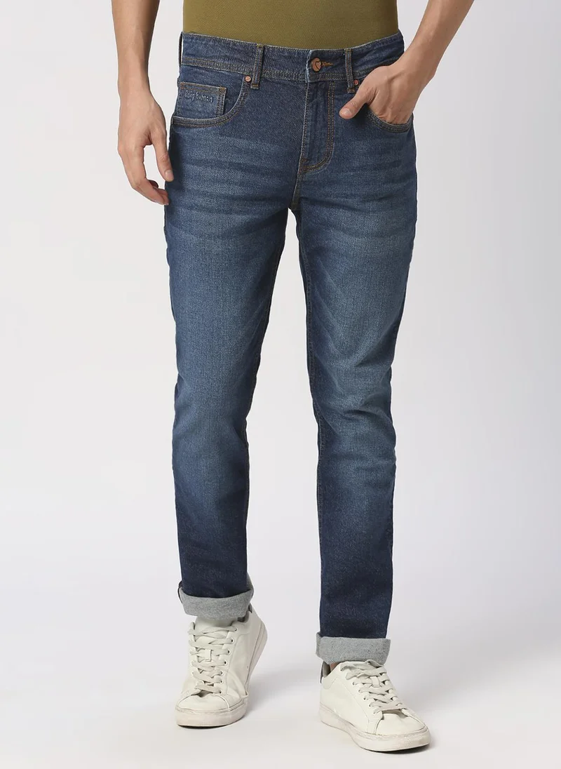 Being Human MID TONE Men Slim Straight Fit Heavy Fade Jeans for Men | Best Price UAE