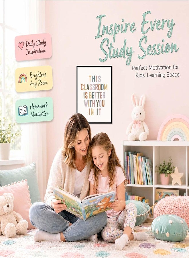 WCDHOR Classroom Decor Posters for Teachers Students, This Classroom Is Better With You Wall Art, Classroom Welcome Sign for School Counselor Classroom Door Bulletin Board Boho Classroom Decor Inspirational Wall Art (11 x 14 Inch, Unframed) - Image 4