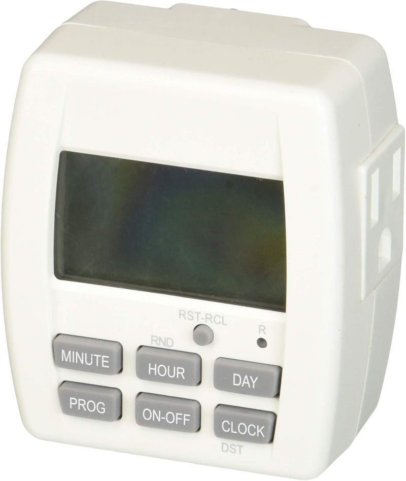 Woods 59889WD Indoor 7Day PlugIn Digital Timer White - Image 1
