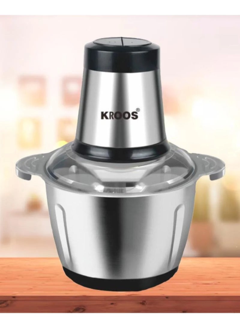 كروس مفرمة طعام كهربائية 400 واط بسعة 3 لتر - قوة وكفاءة لتحضير الطعام بسهولة - Image 1