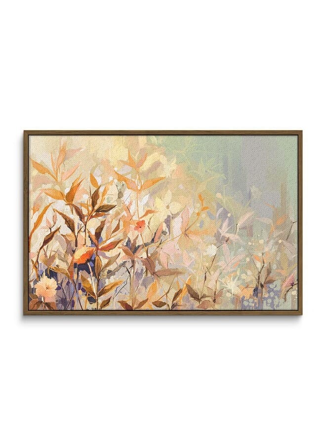 Home Gallery Abstract Framed Portrait Of Golden Flowers - Image 3