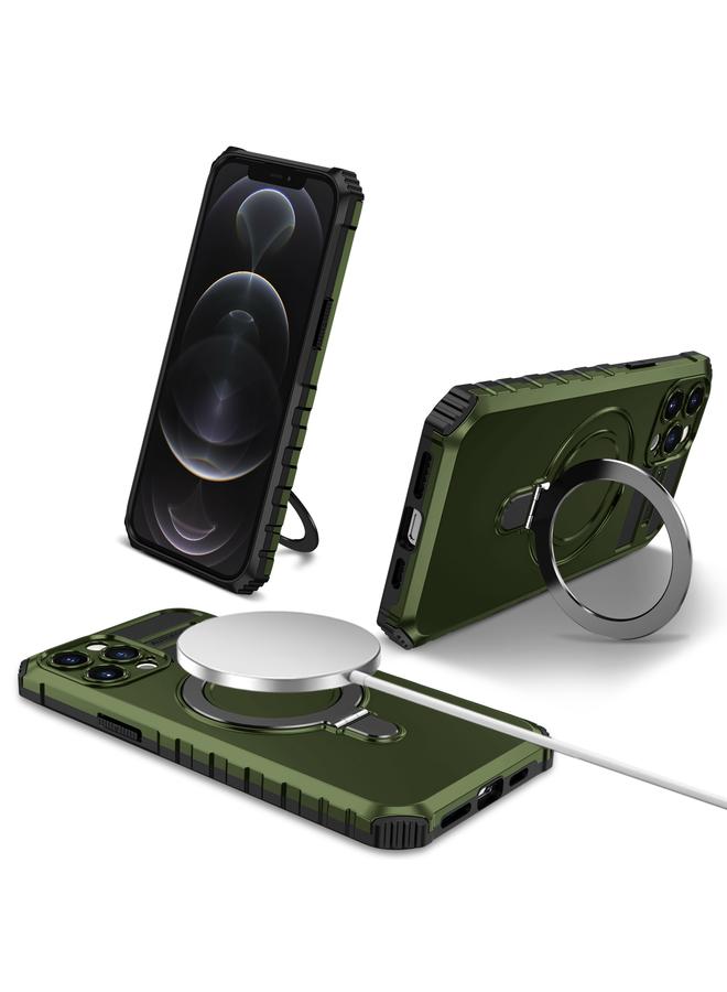 Zaboon Case For iPhone 12 Pro Max MagSafe Magnetic Holder Phone Case - Image 1