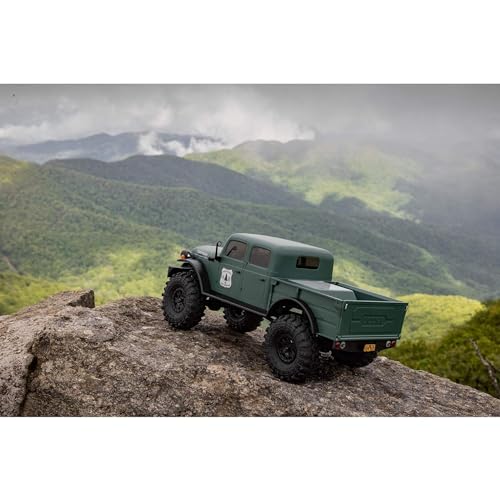 AXIAL شاحنة RC محورية SCX24 40's 4 أبواب دودج باور واجن أخضر 1/24 دفع رباعي - RTR (كل ما تحتاجه للتشغيل متضمن) AXI00007T2 - Image 4