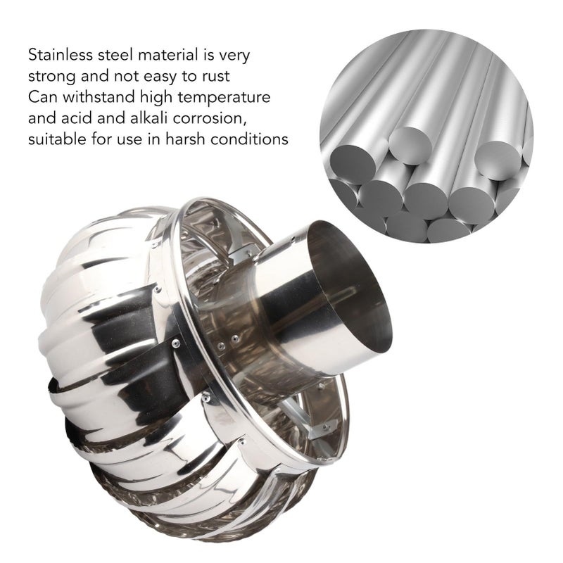Stainless Steel Roof Ventilator Silent Automatic 210g For Continuous Harsh Conditions - Image 4