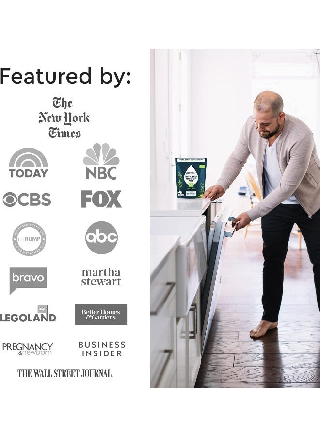 Puracy Dishwasher Pods 50 Count, Natural Dishwasher Detergent, Free & Clear Dish Tabs - Image 4