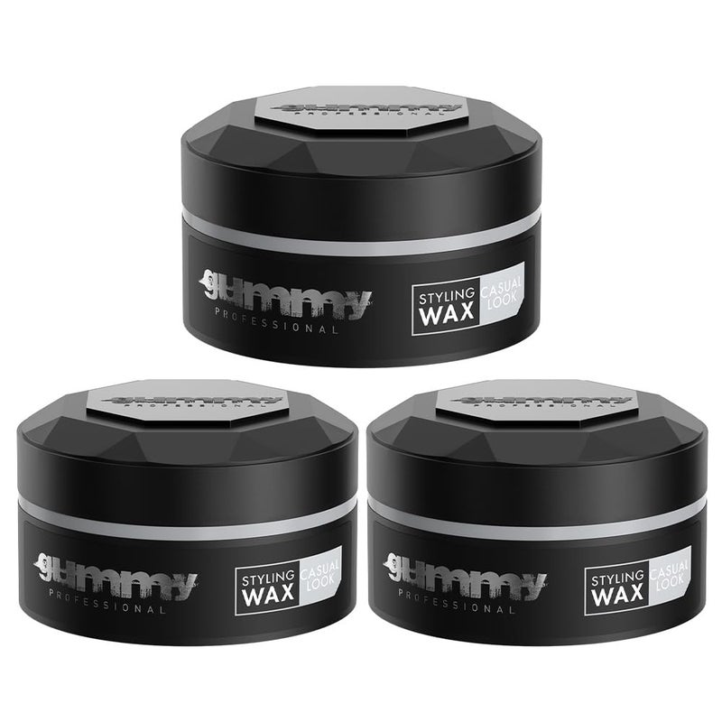Gummy Fonex Professional Casual Look Hair Styling Wax 150ml (Pack of 3)