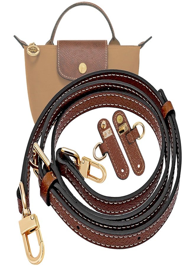 LOUKAYCCI 2025 New Purse Straps Leather Bag Shoulder Strap Replacement Conversion Kit Compatible with Longchomp Mini Pouc - Image 1