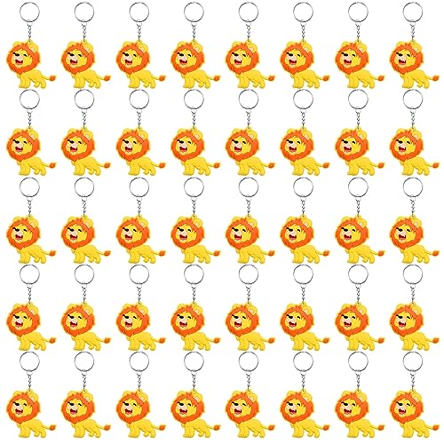 Mirabuy 40 Pack Cute Roar Lion Keychains, Lion Backpack Keyrings, Lion Gift Keychains for Lion Lovers - Image 3