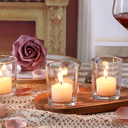 DARJEN Votive Candle Holders Set of 12 - Glass Votives Holder - Clear Floating Tealight Candle Holder Bulk for Table Centerpieces & Wedding Decor - Image 5
