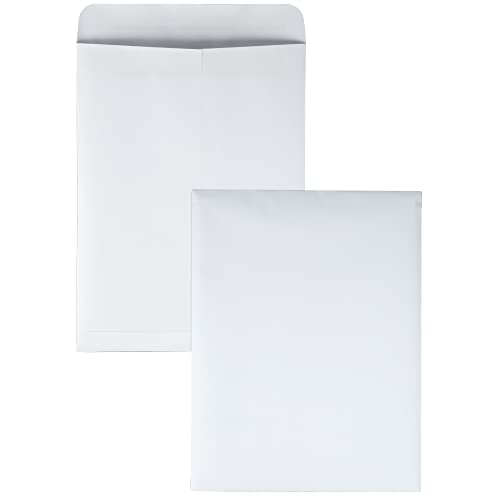 Quality Park 9 x 12 Catalog Mailing Envelopes, Redi-Seal Self Seal Envelope Closure, 28 lb White Wove Paper, 100 per Box (QUA43517) - Image 1