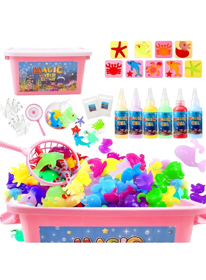 FLYHSO DIY Magic Water Gel Toy Kit for Kids – Aqua Figure Craft Set, Holiday Gift & Birthday Party Favors - Image 1