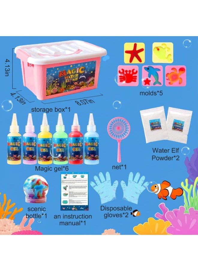 FLYHSO DIY Magic Water Gel Toy Kit for Kids – Aqua Figure Craft Set, Holiday Gift & Birthday Party Favors - Image 5