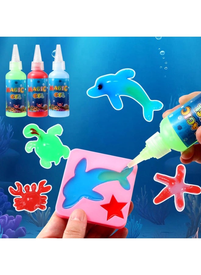 FLYHSO DIY Magic Water Gel Toy Kit for Kids – Aqua Figure Craft Set, Holiday Gift & Birthday Party Favors - Image 3
