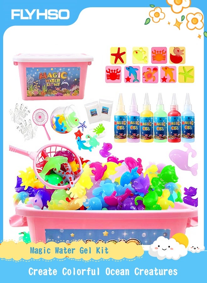 FLYHSO DIY Magic Water Gel Toy Kit for Kids – Aqua Figure Craft Set, Holiday Gift & Birthday Party Favors - Image 1