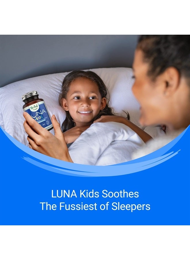 Nested Naturals Luna Kids Sleep Supplement - For Children & Melatonin Sensitive Adults, Naturally Sourced Ingredients for an easier bedtime - Wake Feeling Refreshed - Gentle Herbal Supplement with Chamomile, Melatoni - Image 4