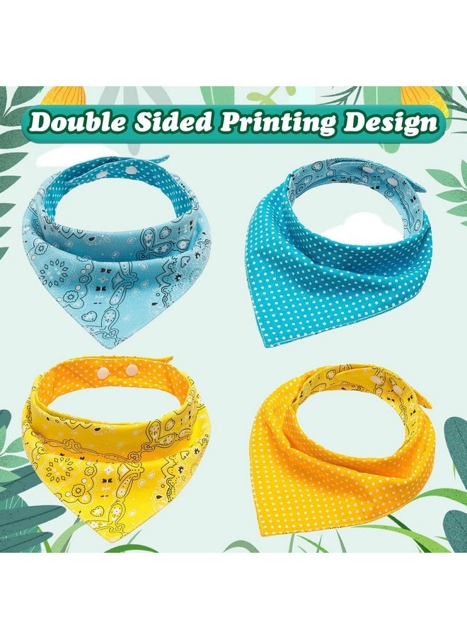 PAWCHIE Dog Bandanas Small Reversible Styles Pet Triangle Scarf Bibs  Adjustable With Two Snaps  Kerchief Set Accessories For Dogs, Puppy, Cats Red  - Image 3