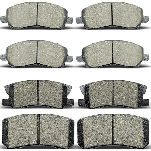 ALADICHE Front Rear Brake Pads Compatible with Chrysler 200 2011201420072010 Sebring20082014 Avenger20072016 CompassPatriot20082016 Lancer20072013 Outlander20112012 RVR