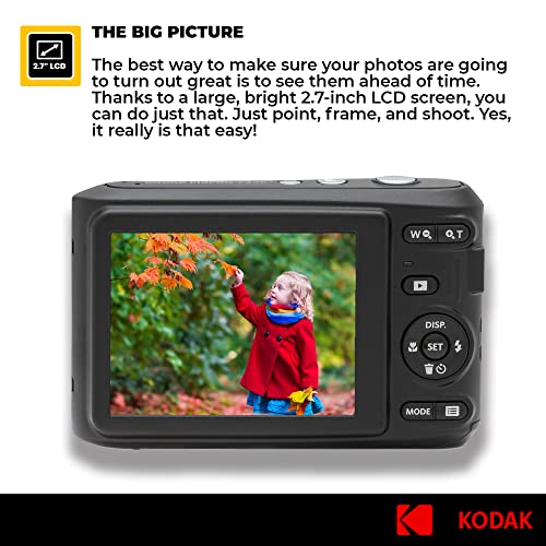 Photo4Less كاميرا Kodak PIXPRO FZ45 الرقمية + حقيبة كاميرا نقطة والتقاط + بطاقة ذاكرة Sandisk 128GB SDXC - Image 3