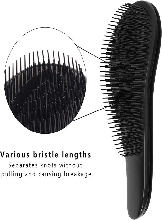 INOVERA (LABEL) Detangling Hair Brush for Women, Men, Adults - Detangler Hairbrushes - Knots Tangles Removal Brushes - Dry, Wet, Curly Hairs Comb (Black) - Image 2