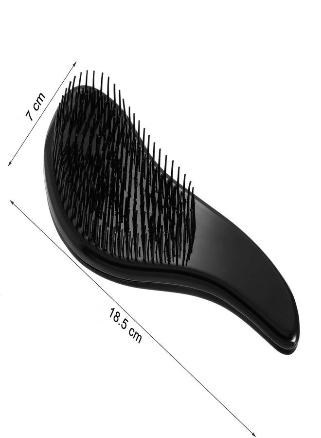 INOVERA (LABEL) Detangling Hair Brush for Women, Men, Adults - Detangler Hairbrushes - Knots Tangles Removal Brushes - Dry, Wet, Curly Hairs Comb (Black) - Image 1