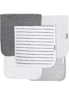 KiddyStar KiddyStar Cotton Soft and Absorbent Burp Cloths, Large for Boys and Girls (Grey)  - Image 1