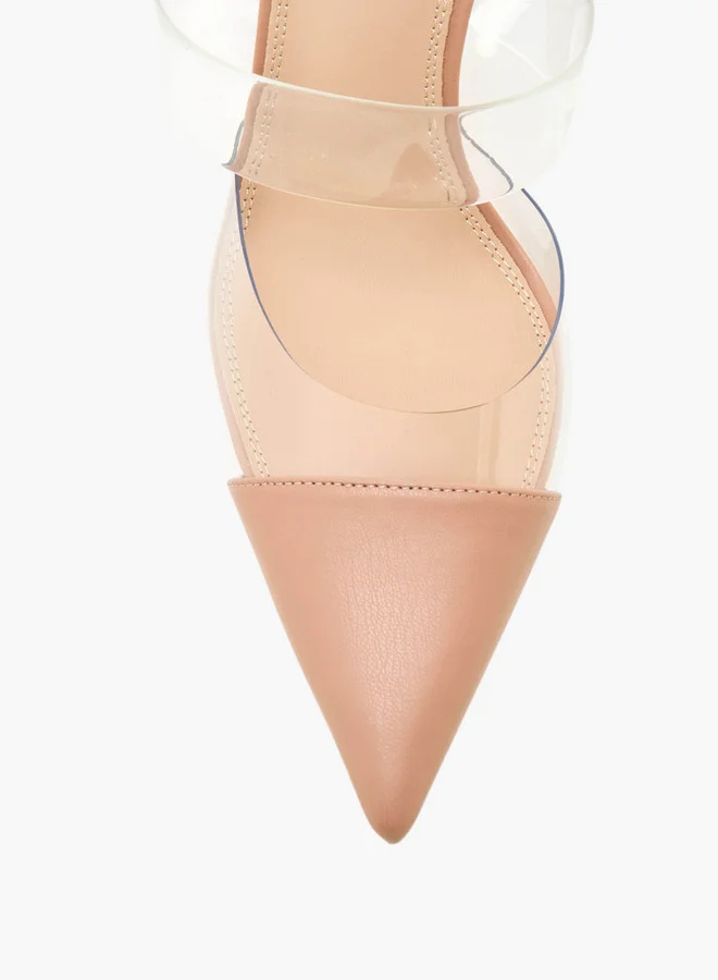 Flora Bella By Shoexpress Pointed Toe Slip-On Mules with Stilettos Heel