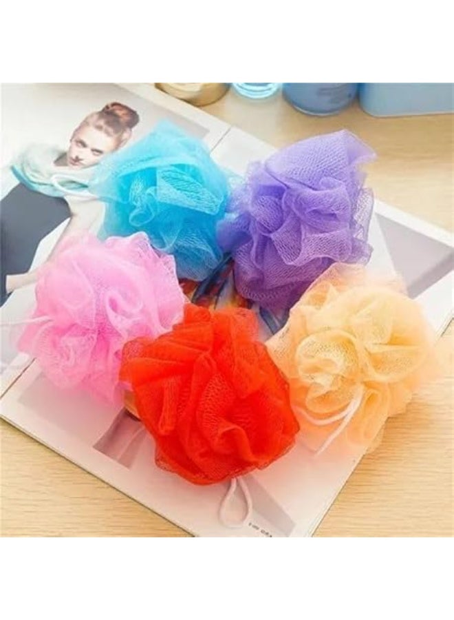 Multi Color Soft Mesh Loofah Gently Exfoliates & Cleanses Skin - Rich Foam for Soft and Refreshed Skin for Men and Women-color may vary - Image 5
