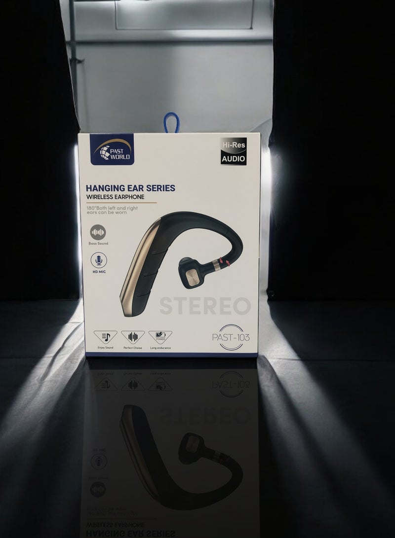 PAST WORLD New Business Single Ear Bluetooth Headset Wireless On Ear Headphone Bluetooth Headset Binaural Earphone - Image 3