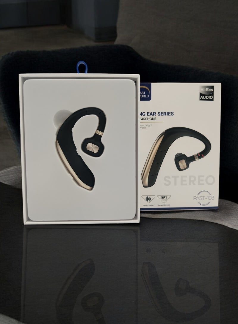 PAST WORLD New Business Single Ear Bluetooth Headset Wireless On Ear Headphone Bluetooth Headset Binaural Earphone - Image 4