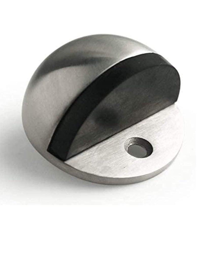 Stainless Stee Half Round Door Stopper with Rubber Bumper Door Retainer