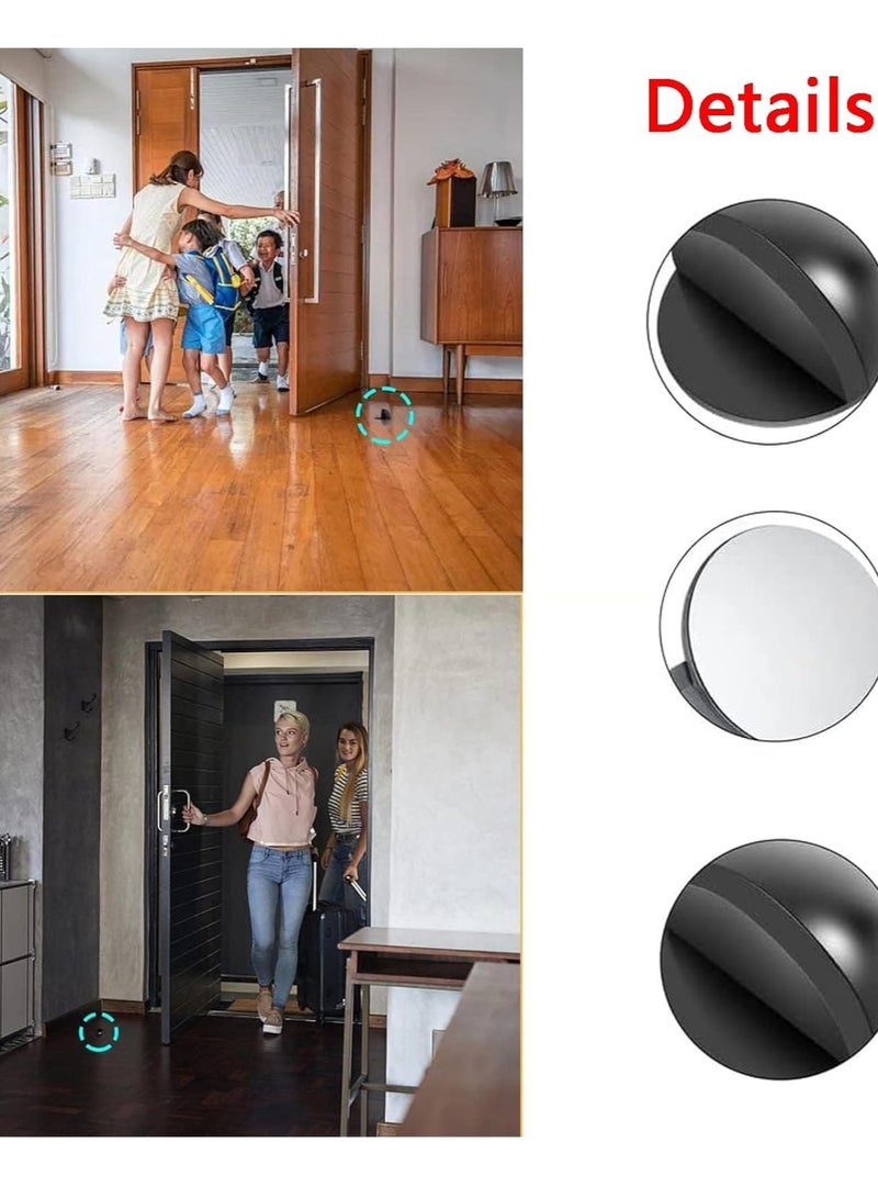 Stainless Stee Half Round Door Stopper with Rubber Bumper Door Retainer