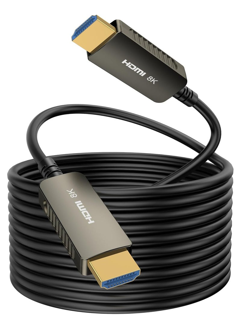8K HDMI Fiber Optic Cable 30m – Ultra High Speed HDMI 2.1, 48Gbps, Supports 8K@60Hz, 4K@120Hz, 4320p, 4:4:4, Flexible for TV, PS5, PC, and More - Image 1