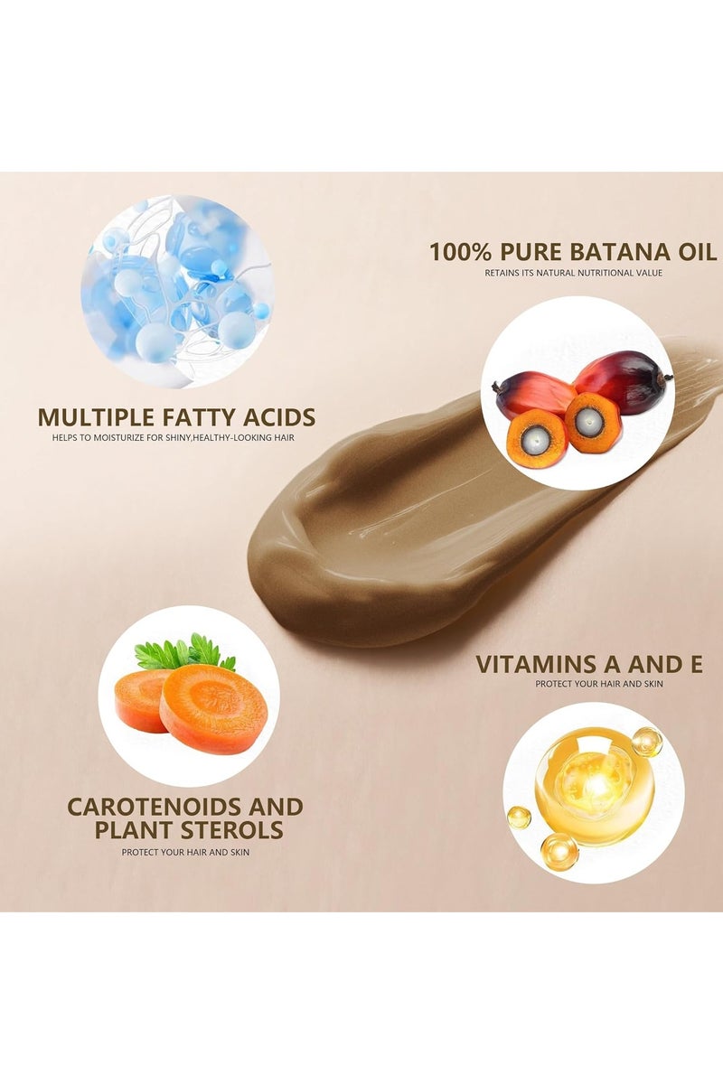 ATRJSZ 100% Natural Raw Batana Oil for Hair Growth, Unrefined & Organic Dr Sebi Hair Growth Oil From Honduras, Prevents Hair Loss, Eliminates Split Ends, Enhances Thickness 4.23 Fl Oz (Pack of 1) - Image 4