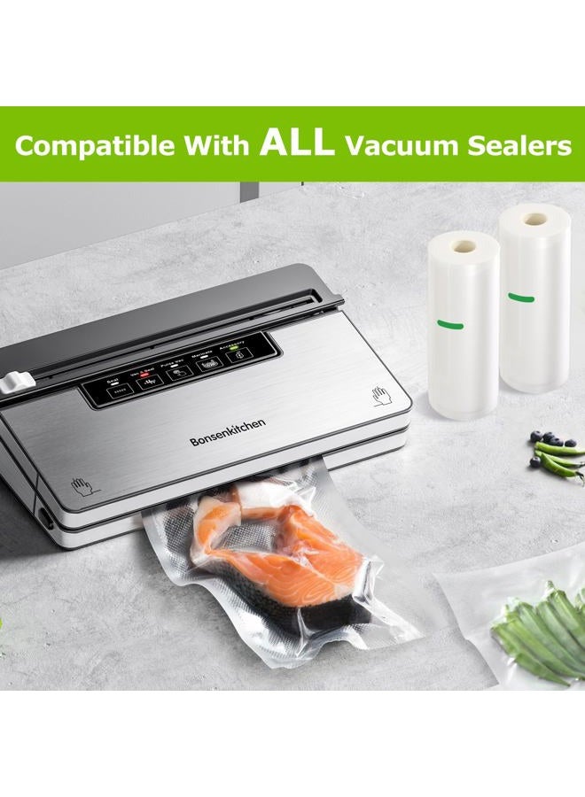 Bonsenkitchen Vacuum Sealer Bags Rolls, 8 in x 50 ft Rolls 2 pack Durable Food Sealer Bags, Commercial Grade, Heavy Duty, BPA Free, Seal a Meal, Great for Food Storage & Sous Vide Cooking, VB23 - Image 5