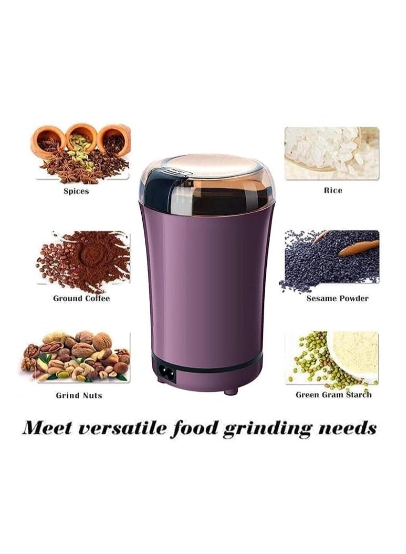 Electric Grinder for Herbs, Spices, Nuts & Grains Stainless Steel Multipurpose Mill High-Speed ​​Grinding  Portable & Easy to Clean - Image 1