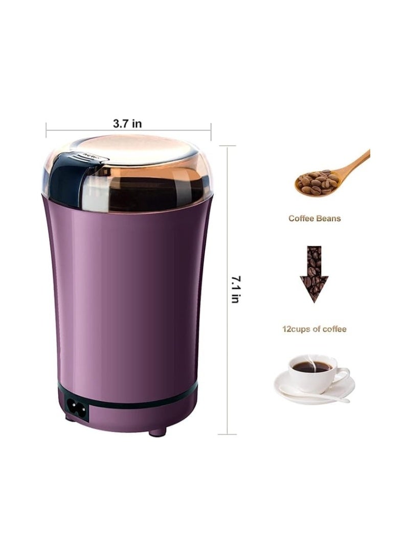 Electric Grinder for Herbs, Spices, Nuts & Grains Stainless Steel Multipurpose Mill High-Speed ​​Grinding  Portable & Easy to Clean - Image 3