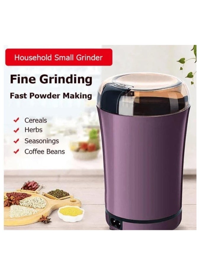 Electric Grinder for Herbs, Spices, Nuts & Grains Stainless Steel Multipurpose Mill High-Speed ​​Grinding  Portable & Easy to Clean - Image 4