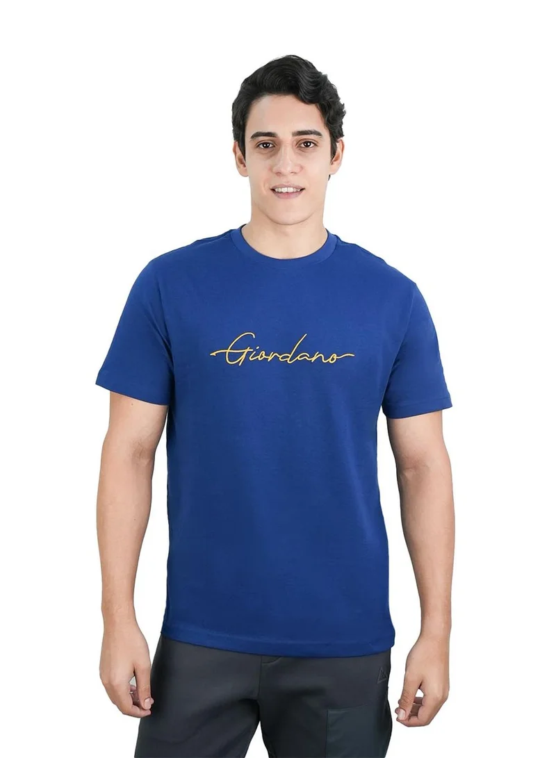 Men's Slim Fit Cotton Signature Print Tee