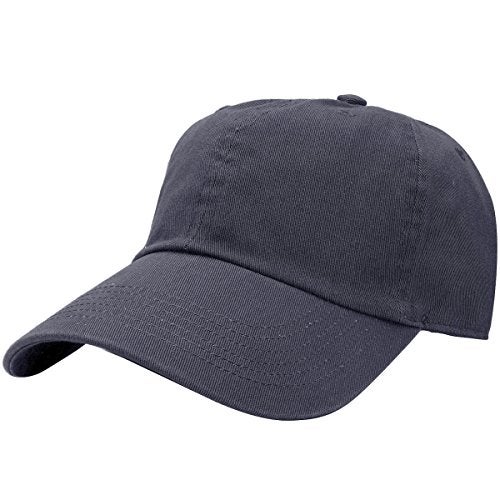 Falari Classic Baseball Cap Dad Hat 100% Cotton Soft Adjustable Size Charcoal - Image 1
