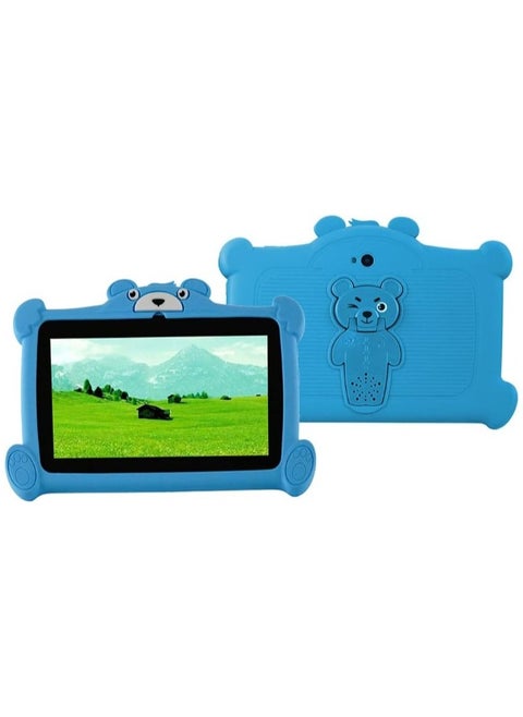 K96 tablet  7 inch Kids Tablet 8 RAM Storage space 256 communication WiFi Bluetooth Dual Camera Educational Games Parental Control Kids Software with Soft Silicone Case(Blue)