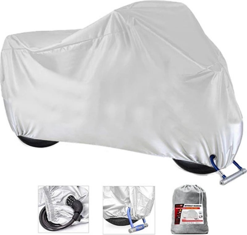 Breen Aprilia Tuono 660 Lock Compatible Motorcycle Tarpaulin, Safe, Waterproof Durable Fabric  - Image 1