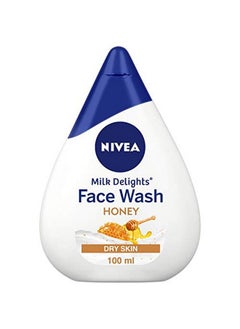 Nivea Women Face Wash For Dry Skin Milk Delights Honey 100 Ml  - Image 1