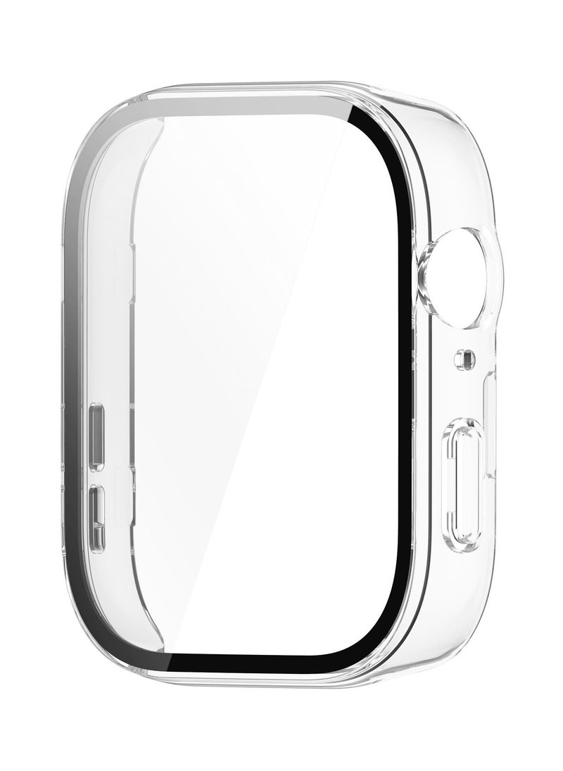لغة حافظة PC صلبة مع واقي شاشة من الزجاج المقوى لساعات Huawei Watch Fit 3، رفيعة للغاية، مقاومة للخدش، غطاء حماية شفاف  - Image 4